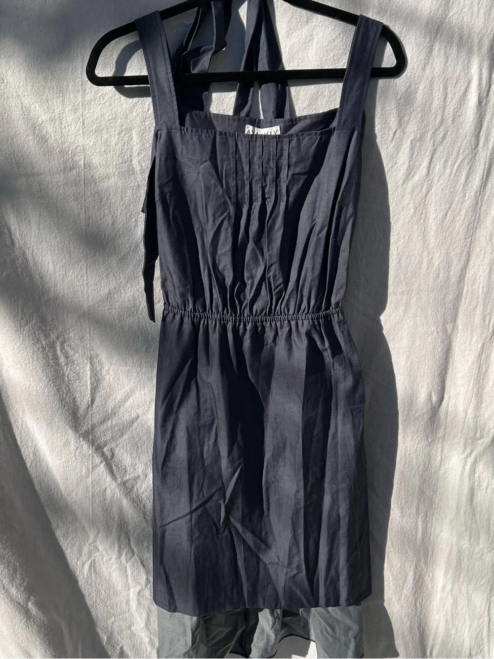 Ava & Viv Navy Blue Sleeveless Pinafore Dress